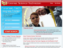 Tablet Screenshot of forensicsciencetechnician.org