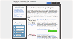 Desktop Screenshot of forensicsciencetechnician.net